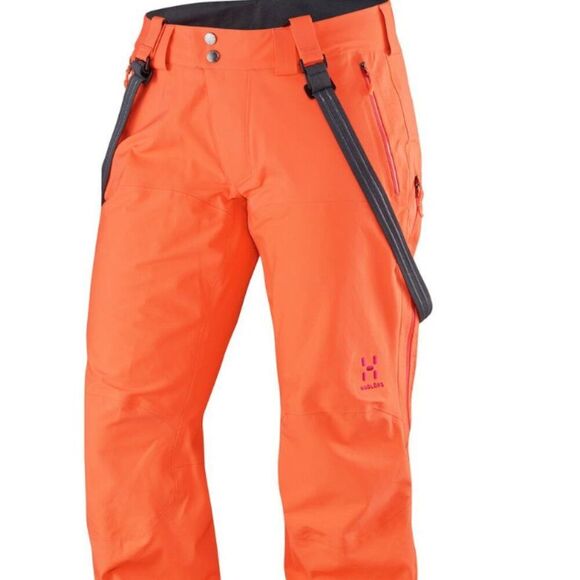 Haglof Snowpants‎ womans medium pfos/pfoa free suspenders orange - Picture 1 of 12